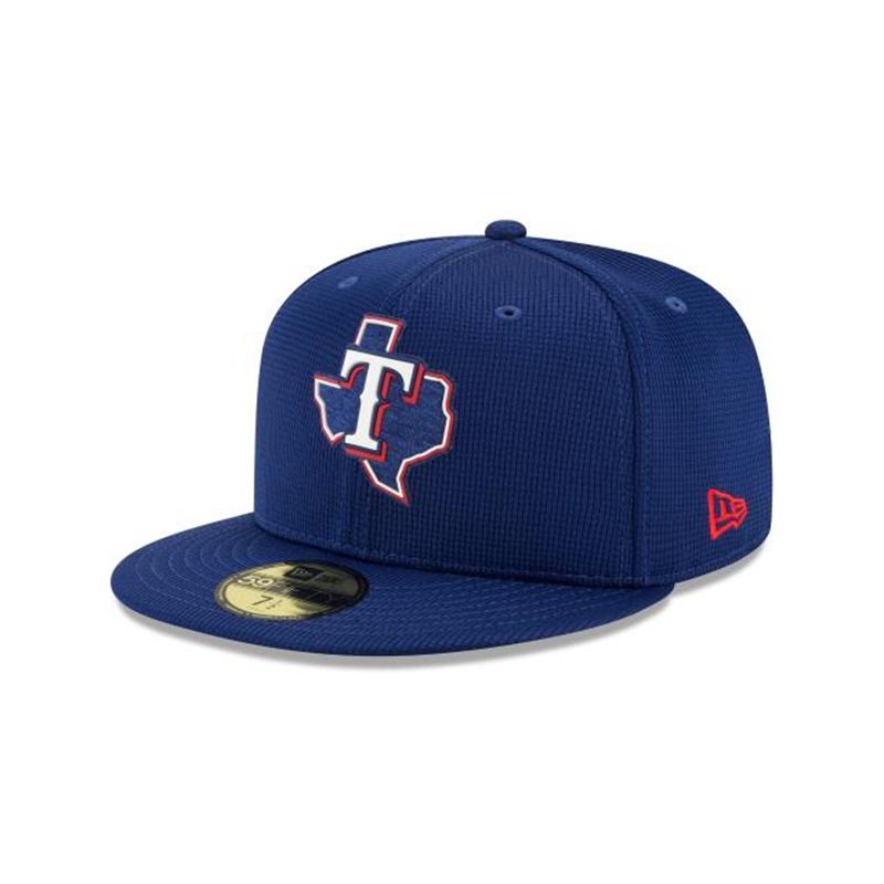 MLB Texas Rangers Clubhouse Collection 59Fifty Fitted (WAE4360) - Blue New Era Caps